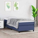 Vidaxl boxspring bed 90x200 cm stof blauw