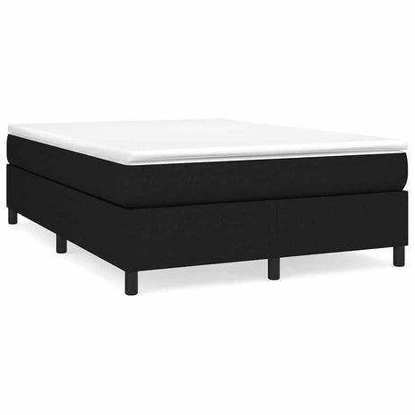 Vidaxl boxspring bed stof zwart 140x190 cm