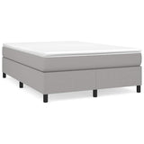 Vidaxl boxspring bed stof lichtgrijs 140x200 cm