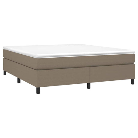 Vidaxl boxspring bed stof taupe 160x200 cm