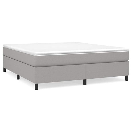 Vidaxl boxspring bed stof lichtgrijs 180x200 cm