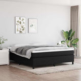 Vidaxl boxspring bed stof zwart 180x200 cm