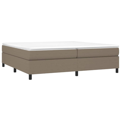 Vidaxl boxspring bed stof taupe 200x200 cm