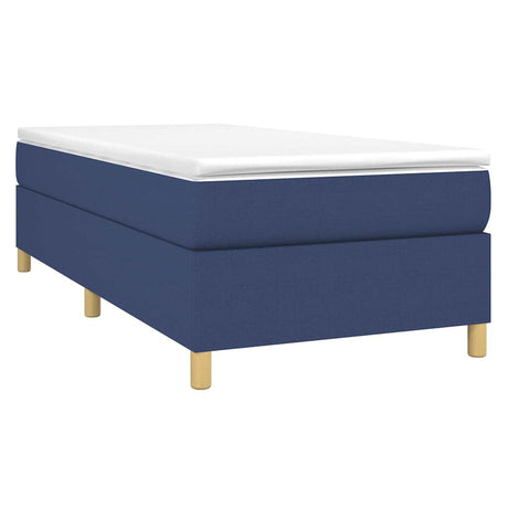 Vidaxl boxspring bed 100x200 cm stof blauw