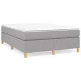 Vidaxl boxspring bed stof lichtgrijs 140x200 cm