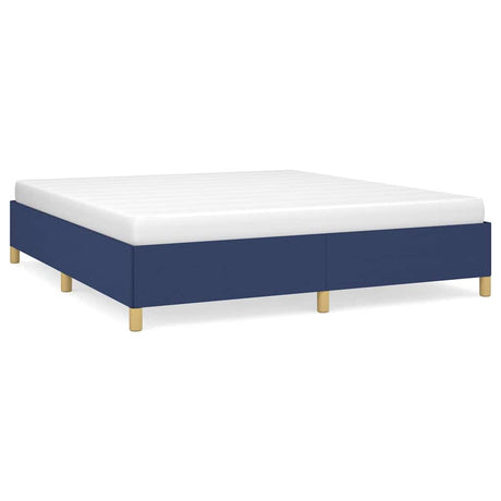 Vidaxl boxspring bed stof blauw 160x200 cm