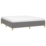 Vidaxl boxspring bed stof donkergrijs 180x200 cm
