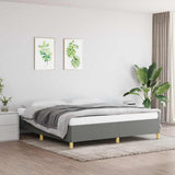 Vidaxl boxspring bed stof donkergrijs 180x200 cm