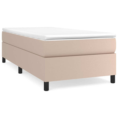 Vidaxl boxspring bed kunstleer cappuccinokleurig 90x200 cm