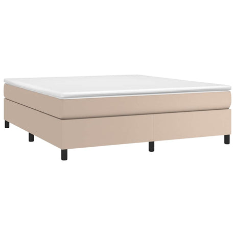 Vidaxl boxspring bed kunstleer cappuccinokleurig 160x200 cm