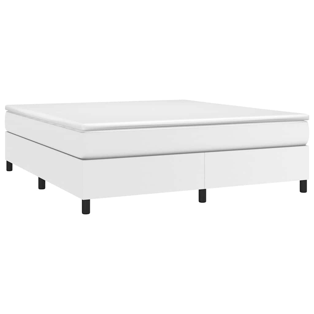 Vidaxl boxspring bed kunstleer wit 180x200 cm