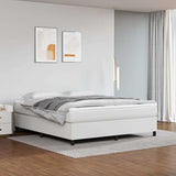 Vidaxl boxspring bed kunstleer wit 180x200 cm