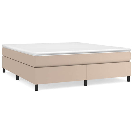 Vidaxl boxspring bed kunstleer cappuccinokleurig 180x200 cm