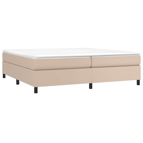 Vidaxl boxspring bed kunstleer cappuccinokleurig 200x200 cm