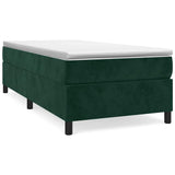 Vidaxl boxspring bed 80x200 cm fluweel donkergroen