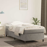Vidaxl boxspring bed 90x200 cm fluweel lichtgrijs