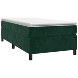 Vidaxl boxspring bed 90x200 cm fluweel donkergroen