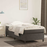 Vidaxl boxspring bed 100x200 cm fluweel donkergrijs