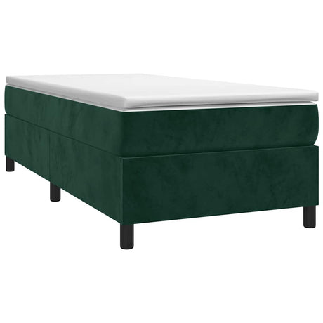 Vidaxl boxspring bed 100x200 cm fluweel donkergroen