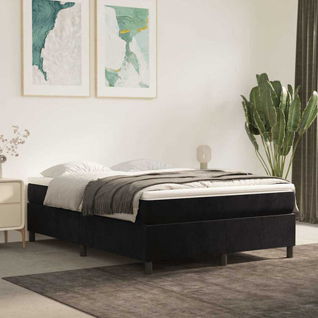 Vidaxl boxspring bed 140x190 cm fluweel zwart
