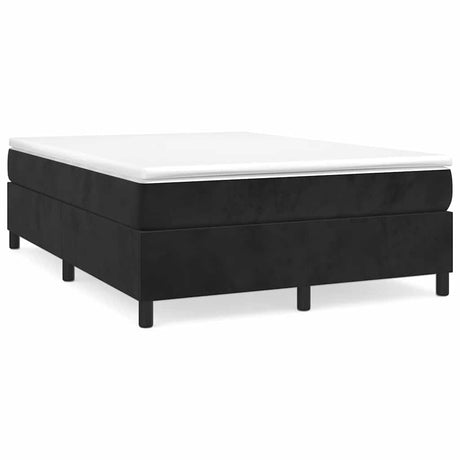 Vidaxl boxspring bed 140x200 cm fluweel zwart