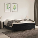 Vidaxl boxspring bed 160x200 cm fluweel zwart