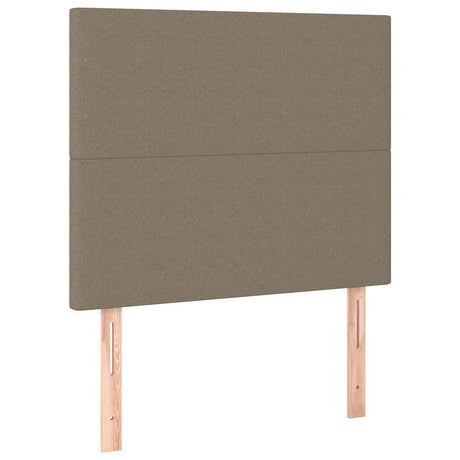 Vidaxl hoofdbord taupe 80x5x118 128 cm stof