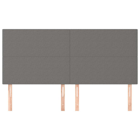Vidaxl hoofdbord donkergrijs 160x5x118 128 cm stof