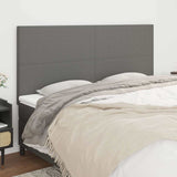 Vidaxl hoofdbord donkergrijs 180x5x118 128 cm stof