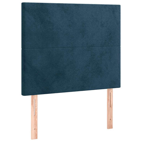 Vidaxl hoofdbord donkerblauw 80x5x118 128 cm fluweel