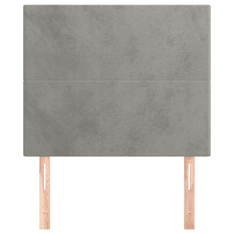 Vidaxl hoofdbord lichtgrijs 90x5x118 128 cm fluweel