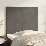 Vidaxl hoofdbord donkergrijs 100x5x118 128 cm fluweel