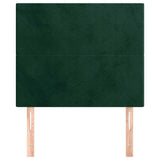 Vidaxl hoofdbord donkergroen 100x5x118 128 cm fluweel