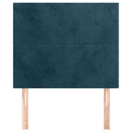 Vidaxl hoofdbord donkerblauw 100x5x118 128 cm fluweel