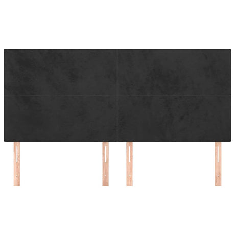 Vidaxl hoofdbord zwart 180x5x118 128 cm fluweel