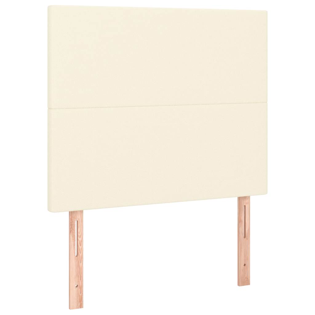 Vidaxl hoofdbord crème 80x5x118 128 cm kunstleer