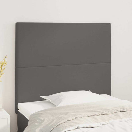 Vidaxl hoofdbord grijs 90x5x118 128 cm kunstleer