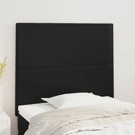 Vidaxl hoofdbord zwart 100x5x118 128 cm kunstleer