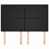 Vidaxl hoofdbord zwart 144x5x118 128 cm kunstleer