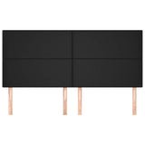 Vidaxl hoofdbord zwart 160x5x118 128 cm kunstleer