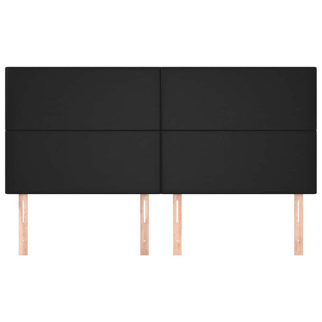 Vidaxl hoofdbord zwart 160x5x118 128 cm kunstleer