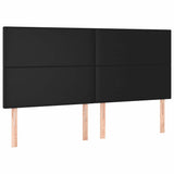 Vidaxl hoofdbord zwart 200x5x118 128 cm kunstleer