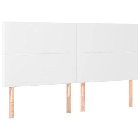 Vidaxl hoofdbord wit 200x5x118 128 cm kunstleer