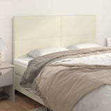 Vidaxl hoofdbord crème 200x5x118 128 cm kunstleer