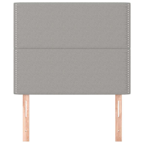 Vidaxl hoofdbord lichtgrijs 90x5x118 128 cm stof