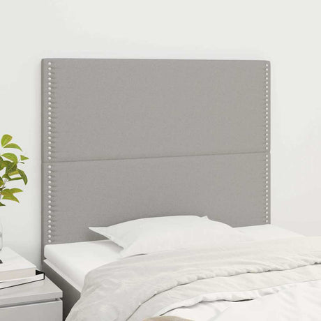 Vidaxl hoofdbord lichtgrijs 90x5x118 128 cm stof