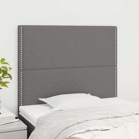 Vidaxl hoofdbord donkergrijs 90x5x118 128 cm stof