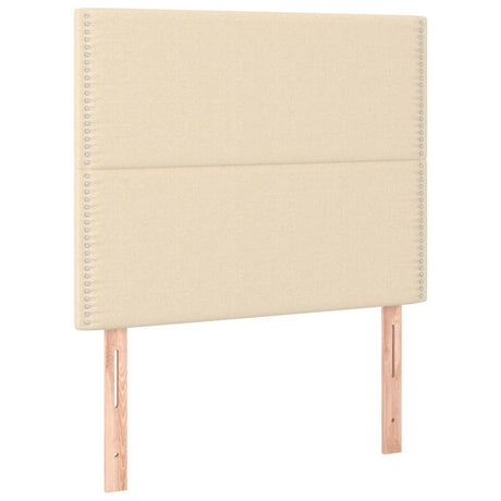 Vidaxl hoofdbord crème 90x5x118 128 cm stof