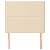 Vidaxl hoofdbord crème 90x5x118 128 cm stof