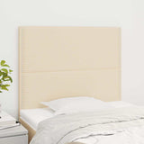 Vidaxl hoofdbord crème 90x5x118 128 cm stof